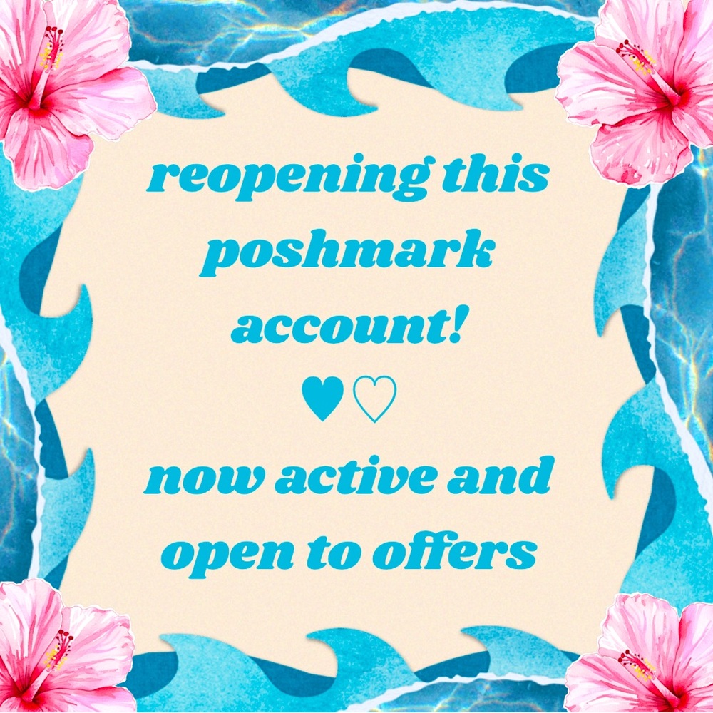 Reopening my Poshmark Account! :)